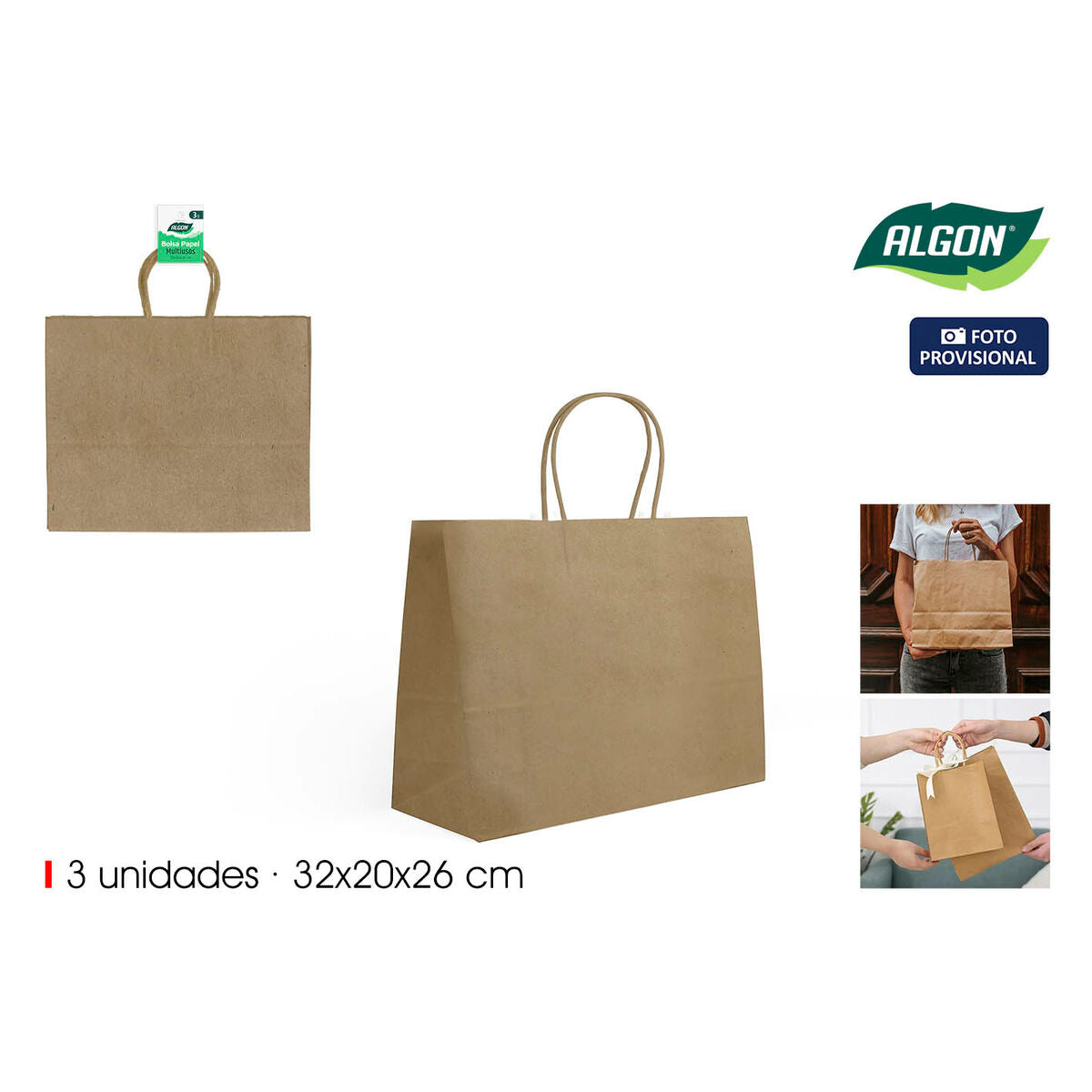 Reusable Food Bag Algon 3 Pieces (24 Units)-1