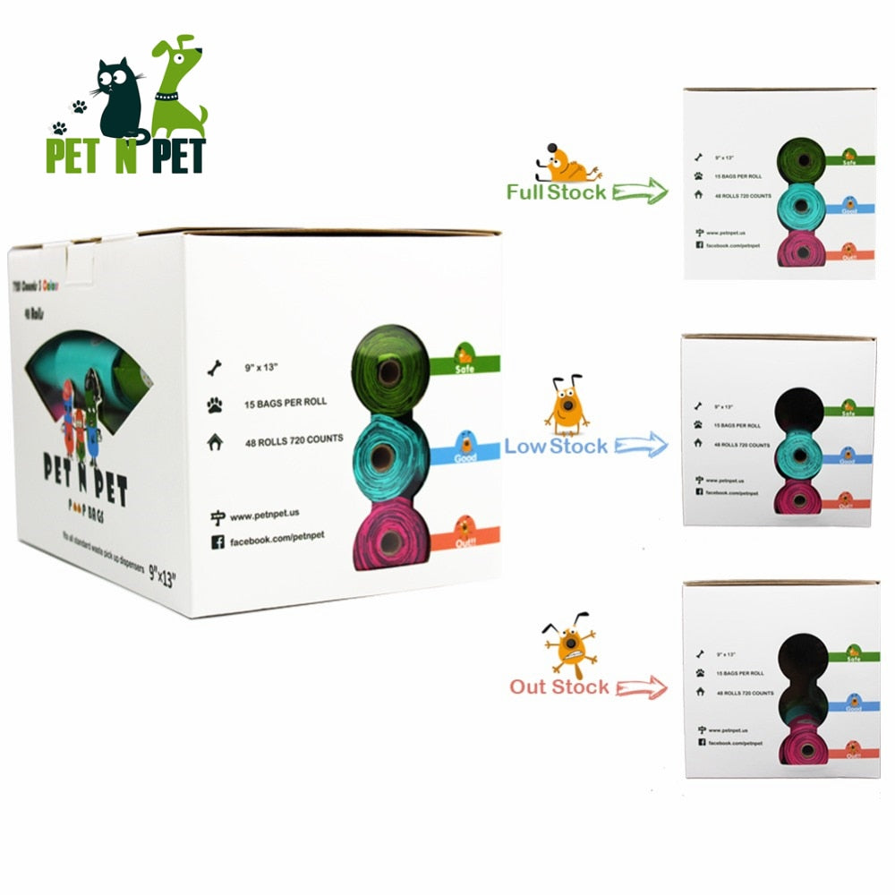 Pet N Pet Biodegradable Dog Poop Bags Earth-Friendly 18 Rolls 270 Counts Multipl Colors Lavender Scented Waste Bags-1