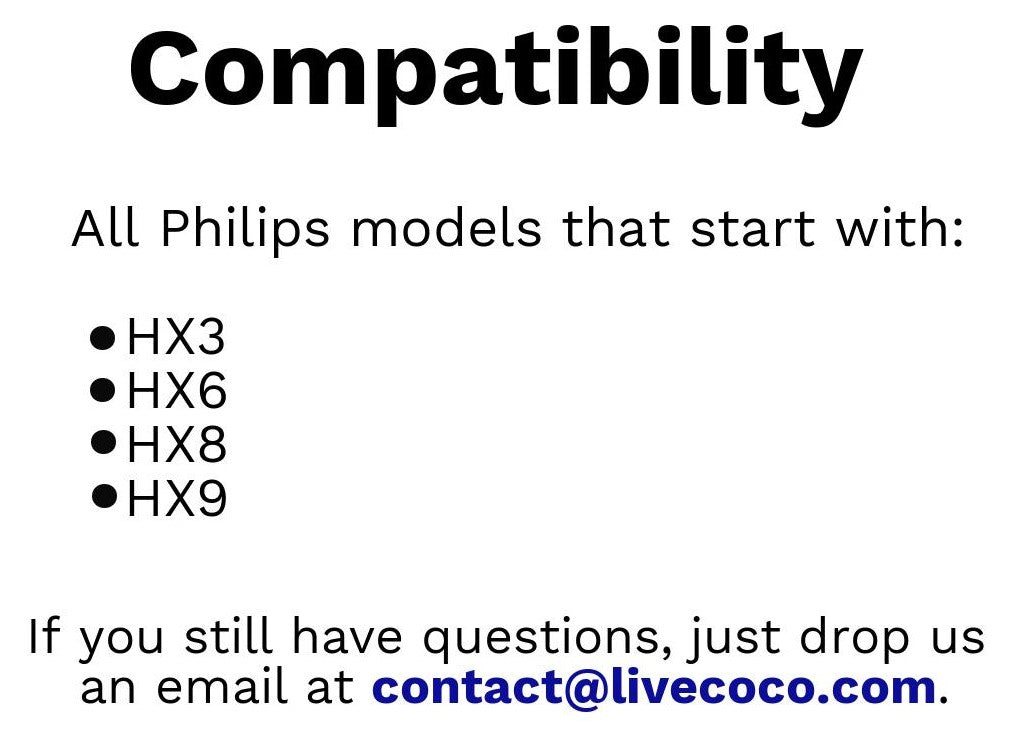 LiveCoco™ Philips Sonicare compatible Electric Brush Heads-2